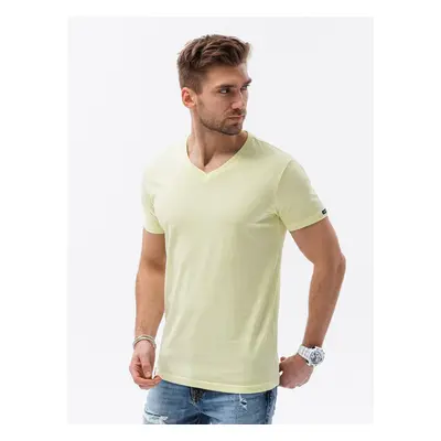 Ombre BASIC classic men's tee-shirt with serape neckline