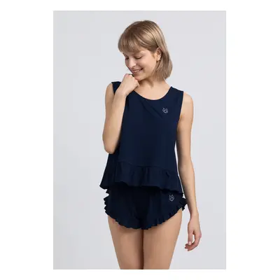 LaLupa Woman's Top LA052 Navy Blue