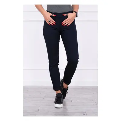 marka niezdefiniowana Colorful jeans navy blue