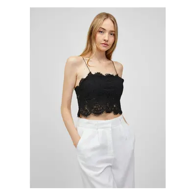 Black Lace Top Pieces Aura - Women