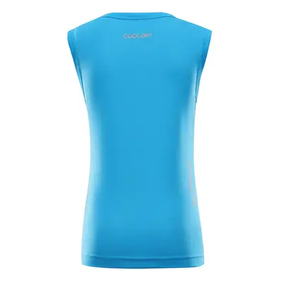 Kids quick-drying tank top ALPINE PRO NEQO NEON ATOMIC BLUE