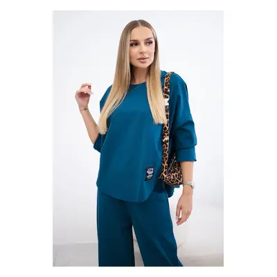 Kesi Włoski Set Punto Milano Winter sweatshirt + pants Dark Teal