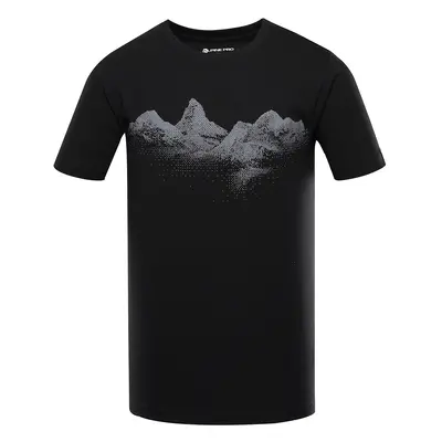 Men's functional T-shirt with cool-dry treatment ALPINE PRO GREM black variant pc