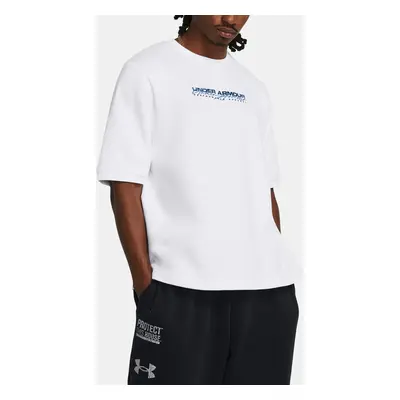 Under Armour T-Shirt UA Essential Flc OS SS Crew-WHT - Mens