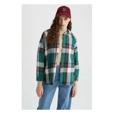 DEFACTO Flannel Long Sleeve Shirt