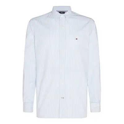 Tommy Hilfiger Shirt - FLEX REFINED OXFORD STRIPE SHIRT light blue