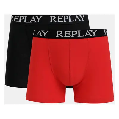 Set of two boxers in black and red Replay - Men