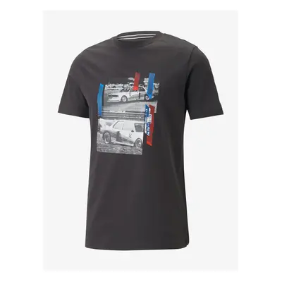 Dark Grey Men's T-Shirt Puma BMW MMS Car - Men