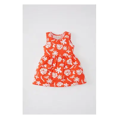 DEFACTO Baby Girl Patterned Sleeveless Dress