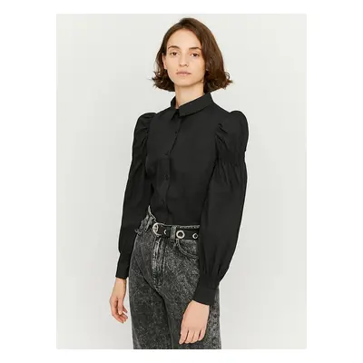 Black shirt with gathered sleeves TALLY WEiJL - Women's