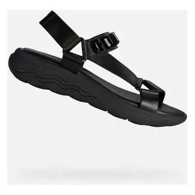 Black women's sandals Geox Spherica Ec5w - Women's