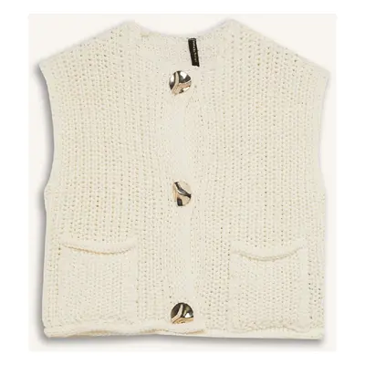 DEFACTO Relax Fit Buttoned Pocket Knit Vest