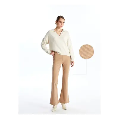 LC Waikiki Lcw Elastic Waist Straight Spanish Leg Women's Trousers