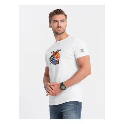 Ombre Men's printed cotton t-shirt