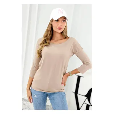 Casual dark beige blouse