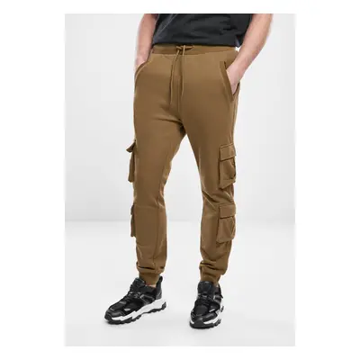 Summer olive terry trousers with double pocket