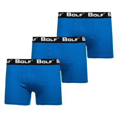 Stylish men's boxers 3pcs - blue