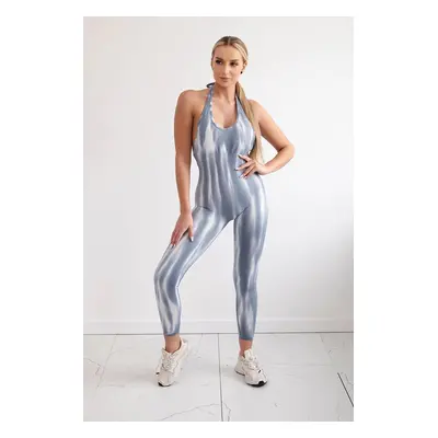 Fitness Suit With Push-Up Grey Color