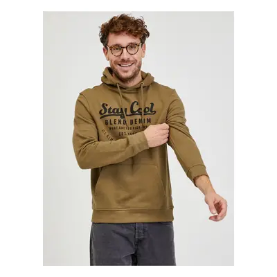 Khaki Mens Hoodie Blend - Men