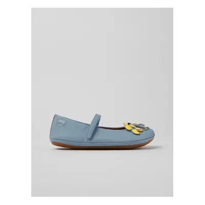 Light blue girly leather ballerinas Camper - Girls