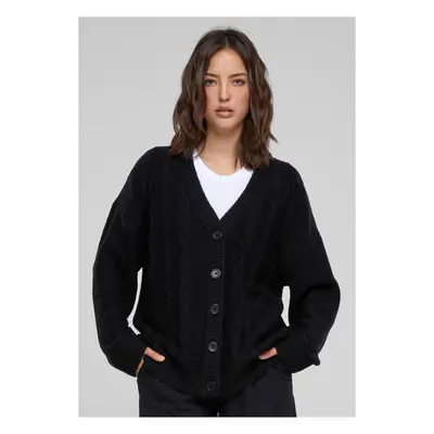 Women's knitted cardigan black