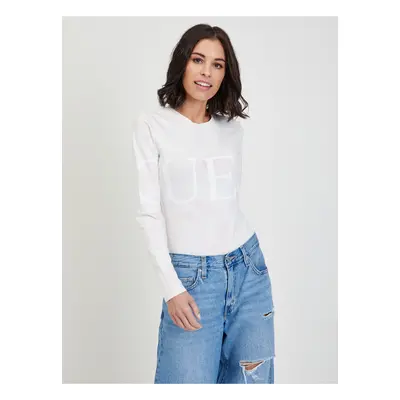 White women's bodysuit with long sleeves Guess - Women's