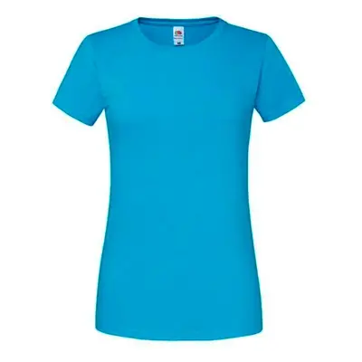 Iconic Ringspun Premium Premium Fruit of the Loom Blue T-shirt