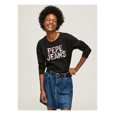 Black women's T-shirt Pepe Jeans Luna - Women's