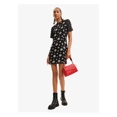 Black Women Patterned Dress Desigual Nueva York - Women