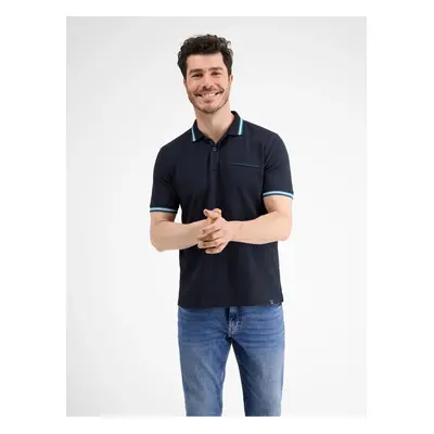 Dark blue men's polo shirt LERROS - Men