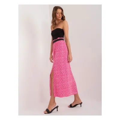 Skirt-D73771M50223A-dark pink