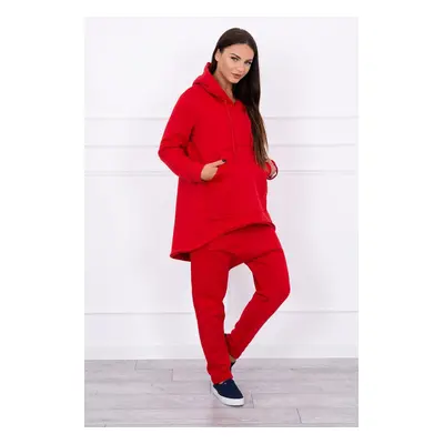 Set with Baggy trousers red