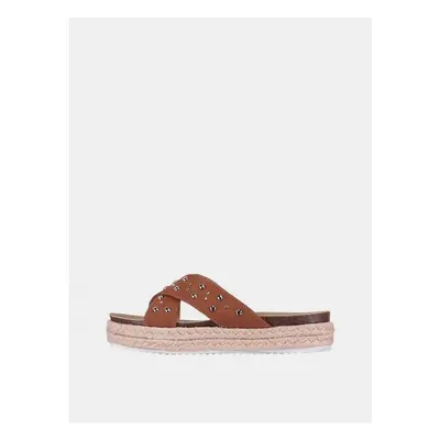 Brown Women's Slippers Haily ́s Riva - Women