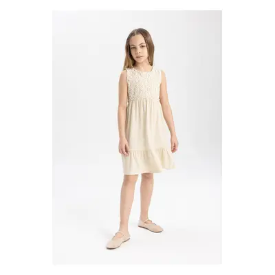 DEFACTO Girls' Sleeveless Dress