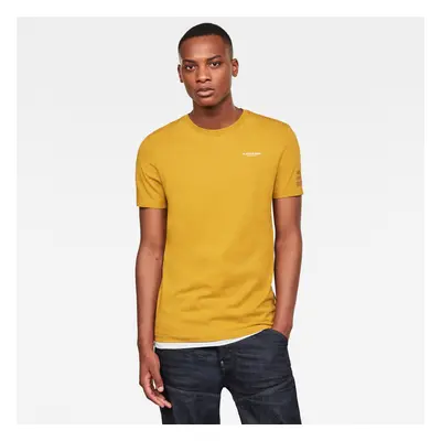 G-STAR T-shirt - Text gr slim r t s\s yellow