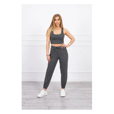 Set top+pants graphite