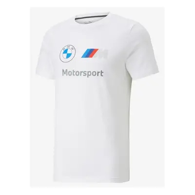 White Men's T-Shirt Puma BMW MMS - Men