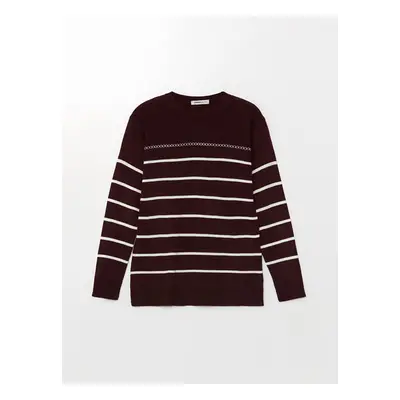 LC Waikiki Crew Neck Striped Women's Knitwear Sweater