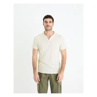 Celio T-shirt henley Cegeti - Men's