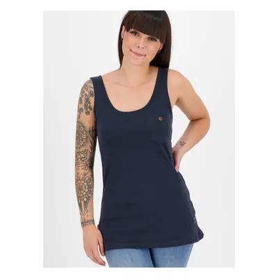 Navy blue women's tank top with pocket Alife and Kickin - Women