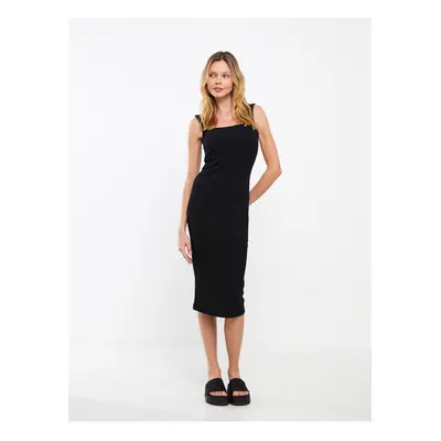 LC Waikiki Women's Square Collar Straight Straps Dress