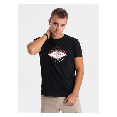 Ombre Men's printed cotton t-shirt