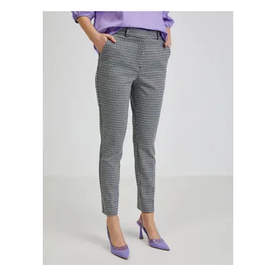 White-black women's patterned trousers ORSAY - Ladies