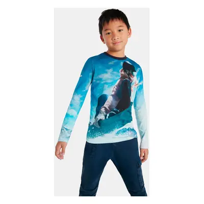 Blue boys' T-shirt with Desigual Snow motif - Boys