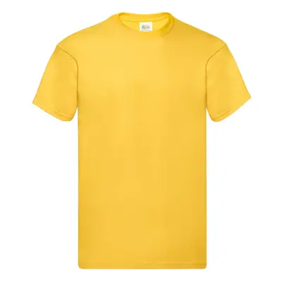 Original Fruit of the Loom Men's Yellow T-Shirt