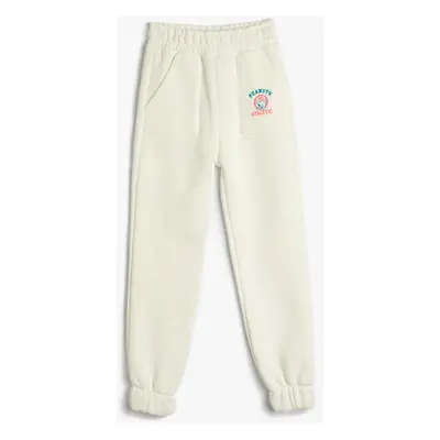 Koton Girl's White Sweatpants