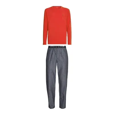 Tommy Hilfiger Pajamas - CN LS PANT WOVEN SET red