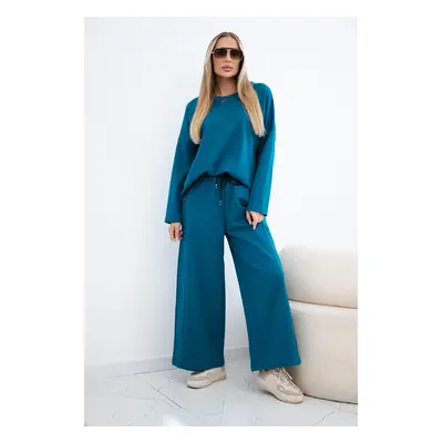 Kesi Włoski Set Punto Milano Winter sweatshirt + wide-leg trousers nautical