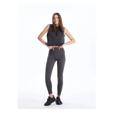 LC Waikiki Women's Plain Seamless Elastic Waist Leggings.