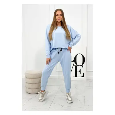 Set 2-piece sweatshirt + trousers blue